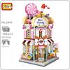 LOZ 1644 City Street Lollipop Candy Sweet Sugar Shop Store Architecture Mini Blocks Bricks Building Toy for Children Gift No Box