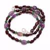 Natural Amethyst Aventurine Garnet Mix Shape Smooth Beads Necklace 4-11 Mm 17" UB-8517