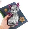 Маленькая подвеска-дракон, силиконовая форма для заливки эпоксидной смолой, форма для DIY, форма в виде летающего дракона для украшения стены гостиной, ремесленные украшения, домашняя форма
