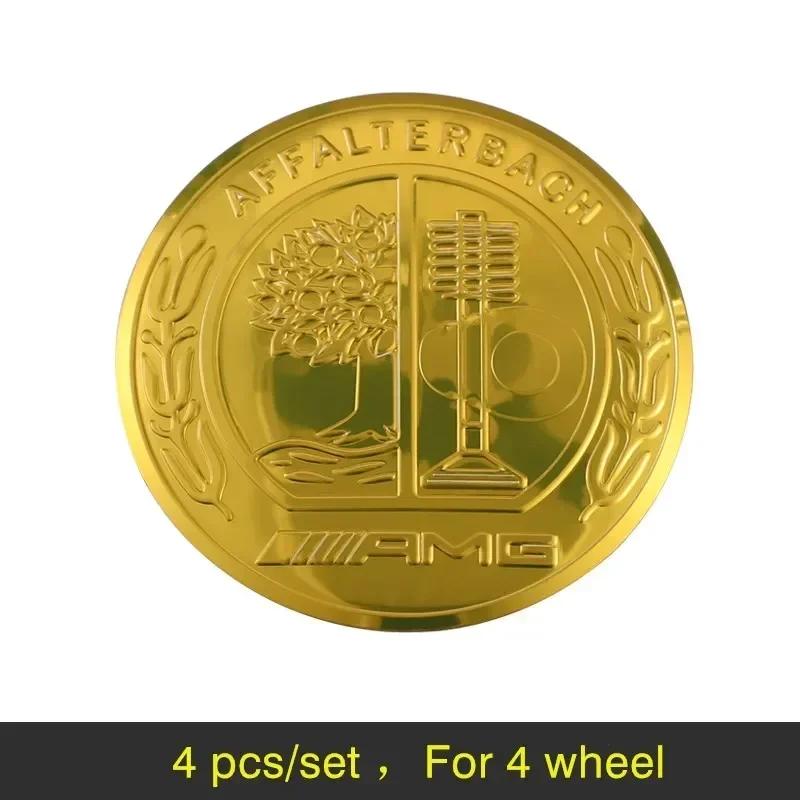 hrmfq5 Car Sticker New For Mercedes Benz 56MM 4Pcs Car Wheel Hub Center Metal Decals Sticker Accessories For Mercedes Benz AMG E S C A