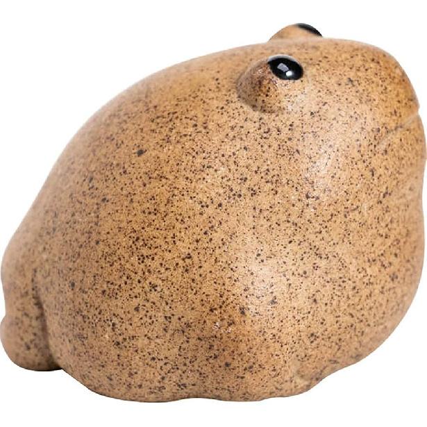 Chinese Crude Pottery Lucky Frog Tea Pet Zen Tea Set Jin Chan Porcelain Handmade Home Decor