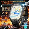 Смарт-часы TANK Новая батарея 1400 мАч GPS-трек 10ATM Водонепроницаемые Спортивные Фитнес-трекер На открытом воздухе SOS Фонарик Военные Смарт-часы Мужские