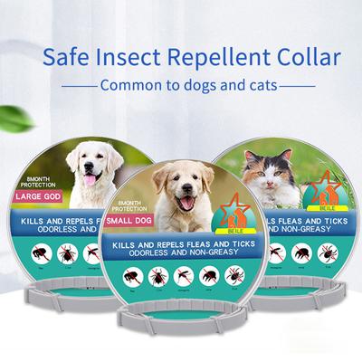 Противоблошиный и противоклещевой ошейник для домашних животных для собак и кошек, защита на 8 месяцев, выдвижная конструкция, подходит для щенков, кошек, крупных собак, необходимые аксессуары для домашних животных
