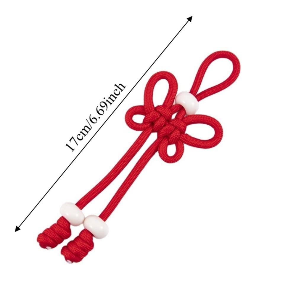 Hand Woven Chinese Knot Keychain Handmade DIY Bag Charm Braided Rope Keychain Handbag Decoration
