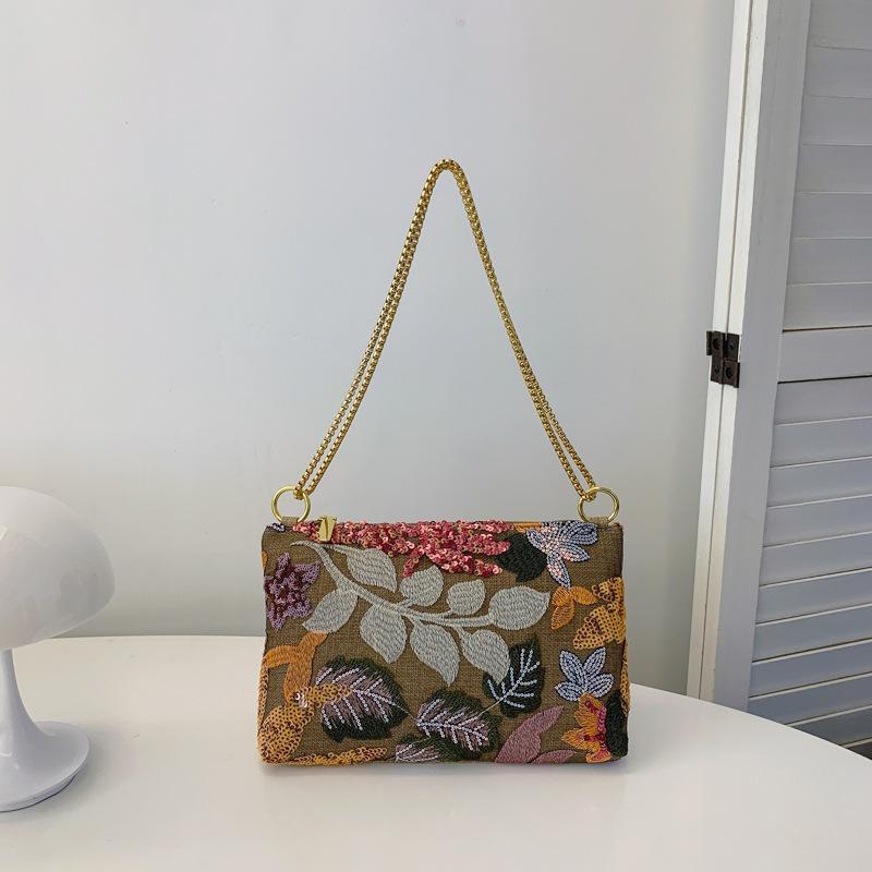 Роскошная элегантная сумка-клатч с вышивкой пайетками для женщин - Новое поступление, уникальная летняя вечерняя сумочка