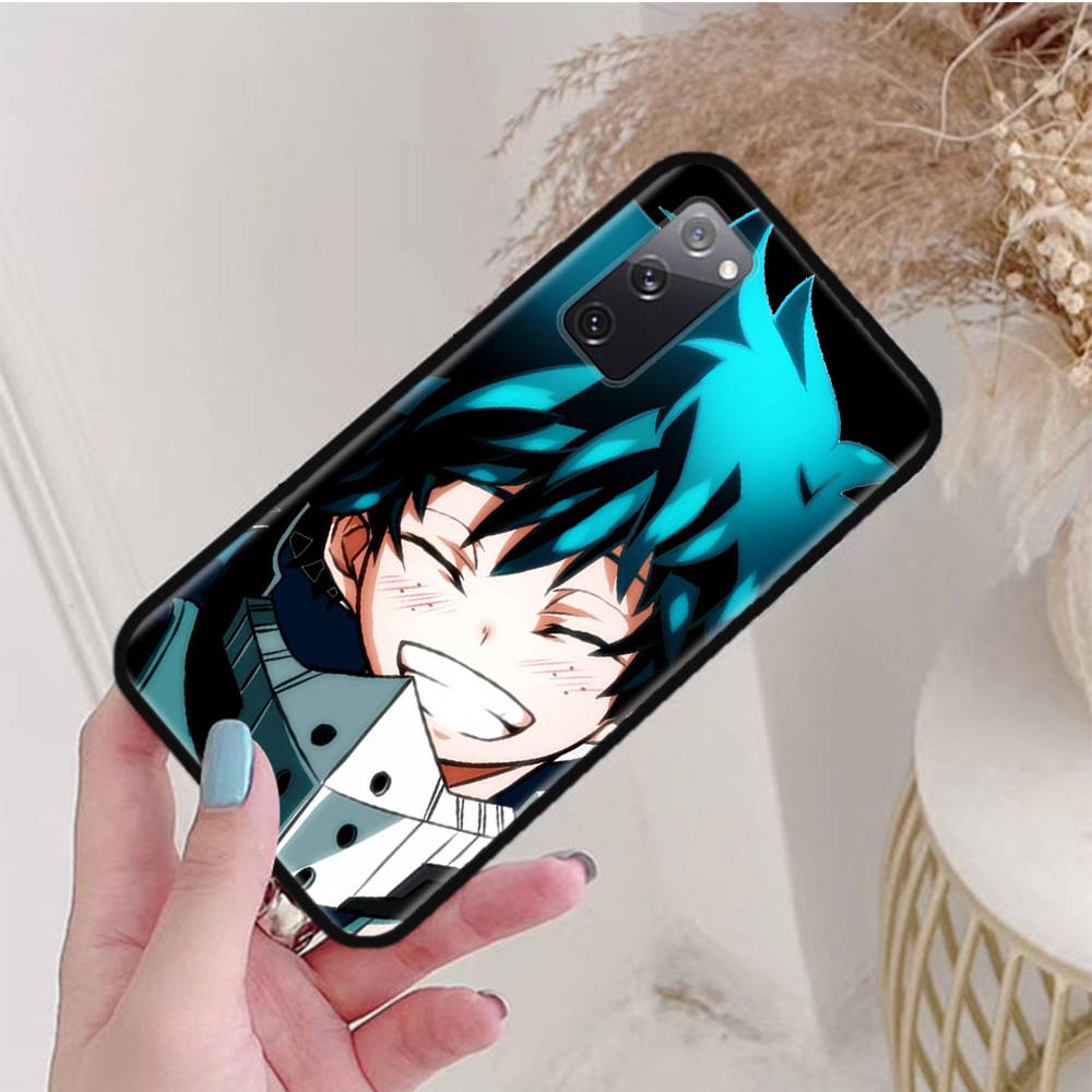 Черный чехол для Xiaomi Poco X6 X4 M5 M6 F5 F6 C65 C55 C50 C51 C40 Pro Redmi 14C A3X 13C 12C 11T 10A 9C Note 7 6 8A Plus W-54 Anime Hero Academia