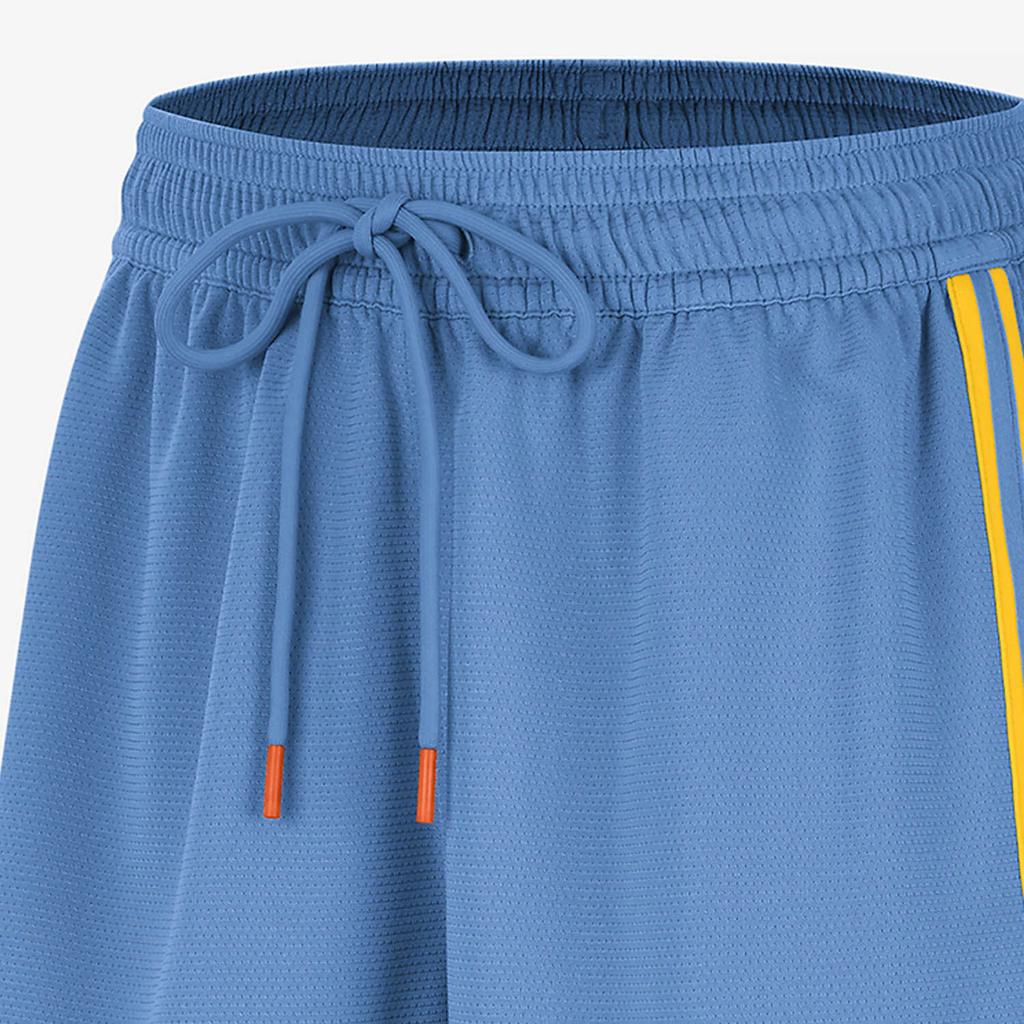 Nike Dri-Fit Wnba Striped Color Block Quick-Dry Split Hem Drawstring Shorts Women Shorts Coastal-Blue DR5645-462