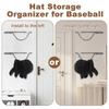 Cowboy Hat Holder Hat Display Holder 360 Rotation Wall Baseball Cap Storage Mount For Closet Women Home Room Bedroom Bar Coat