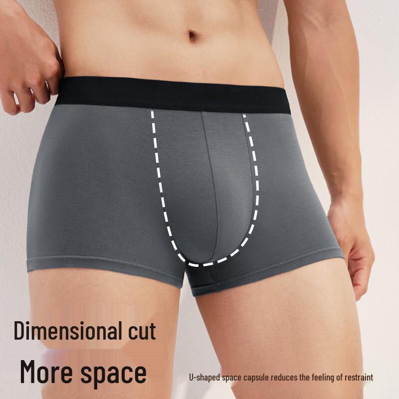 Мужские боксеры-брифы из антибактериального хлопка, 4 шт., от JD Sourced