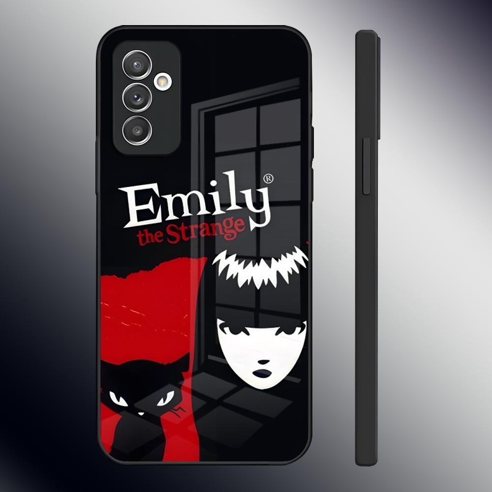 Чехол для телефона E-Emily The Strange для Samsung S24 Ultra S23 S22 S20 Fe S21 Plus Galaxy A54 A34 A24 A53 M54 Note 20 Задняя крышка