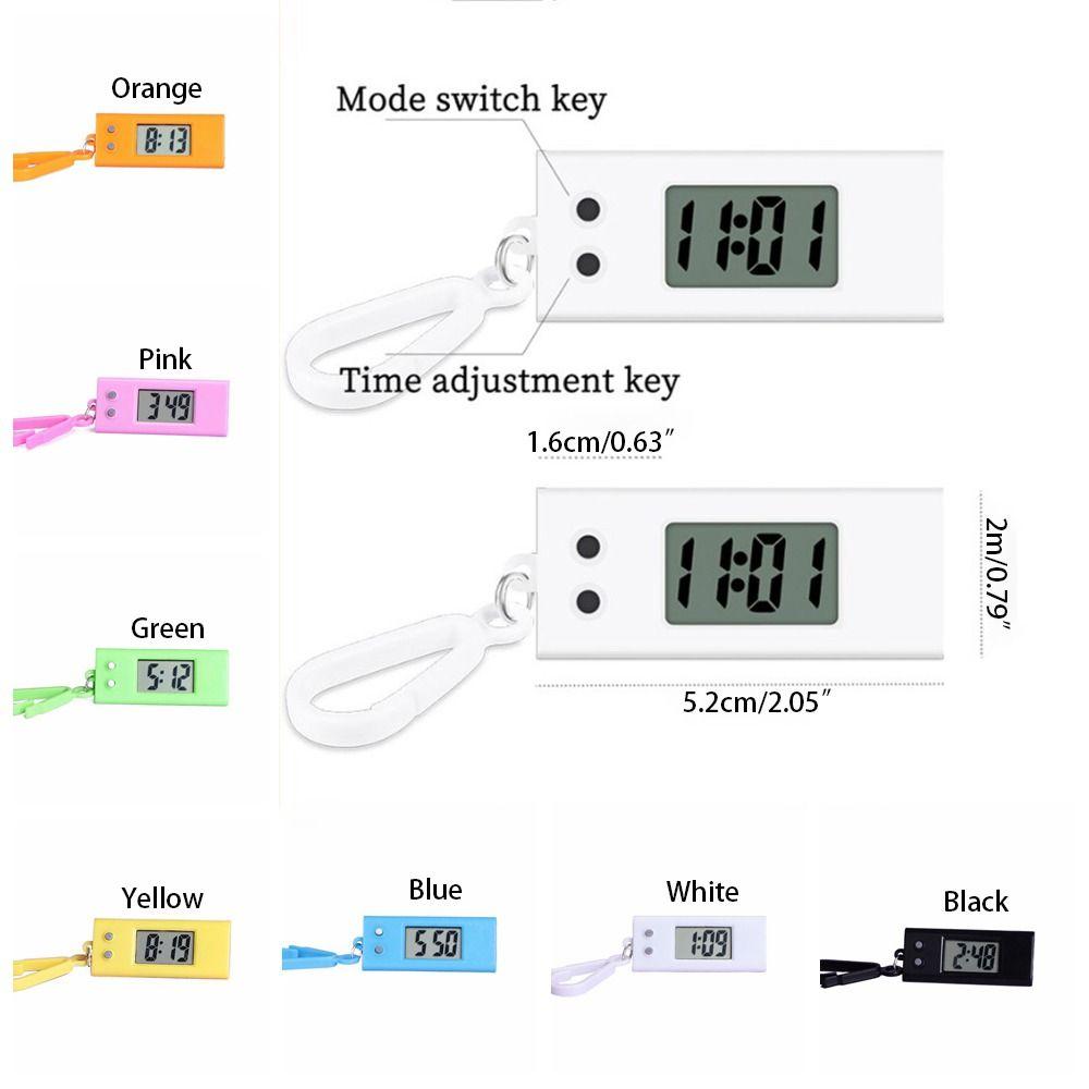 Противоударные электронные часы-брелок маленькие мини светодиодные цифровые часы настольный дисплей времени