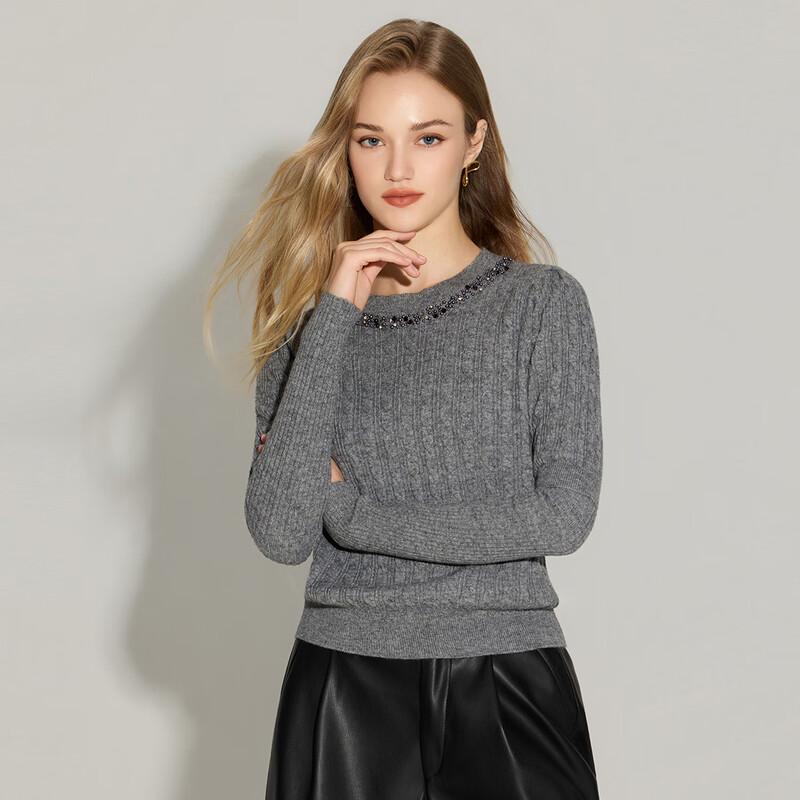 Women's Cable Knit Wool Sweater