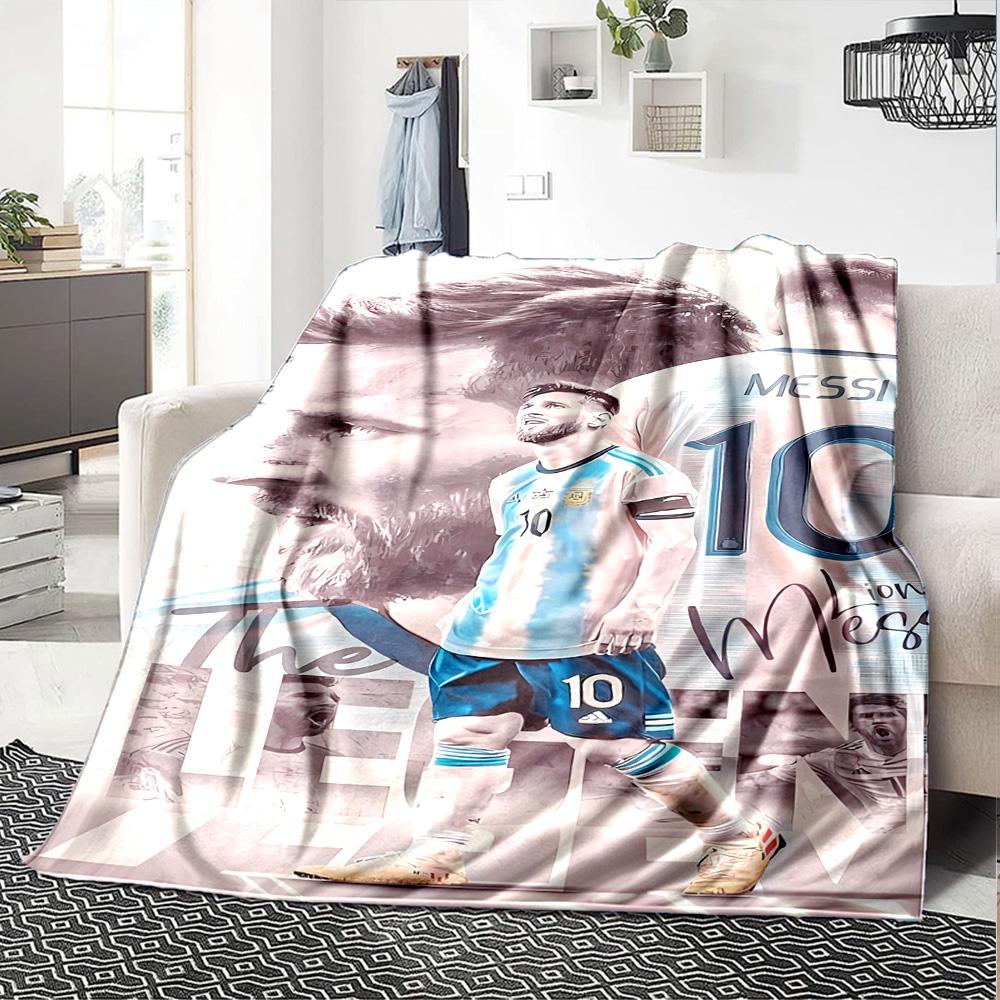 Electric Soccer Legend Blanket Comfortable Suitable for Couch Livingroom Sofa Four Seasons Multipurpose Digital Print