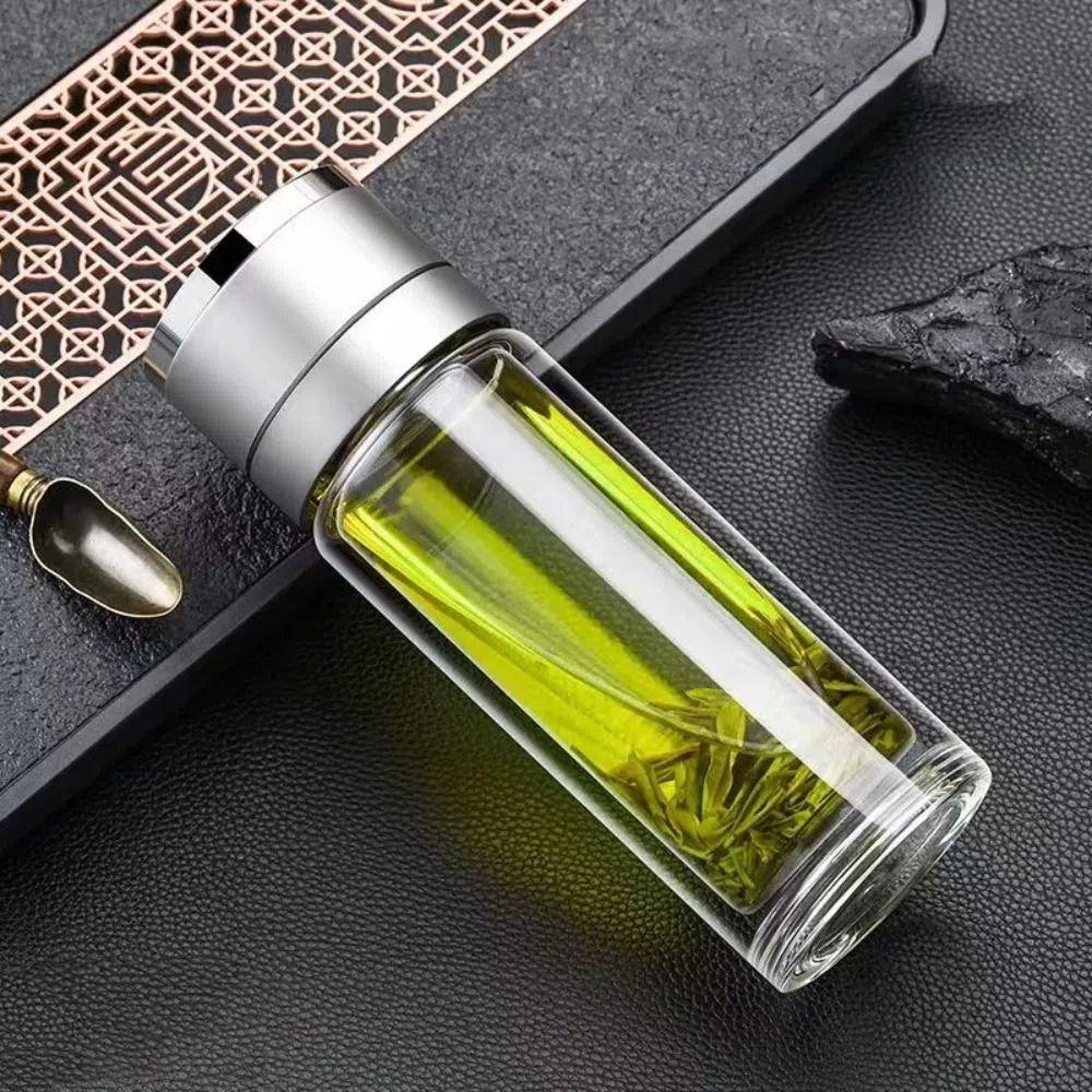 Быстро открывающаяся бутылка для воды для чая 400 мл, заварочный стакан, многоразовый стакан для воды для чая, походов, кемпинга