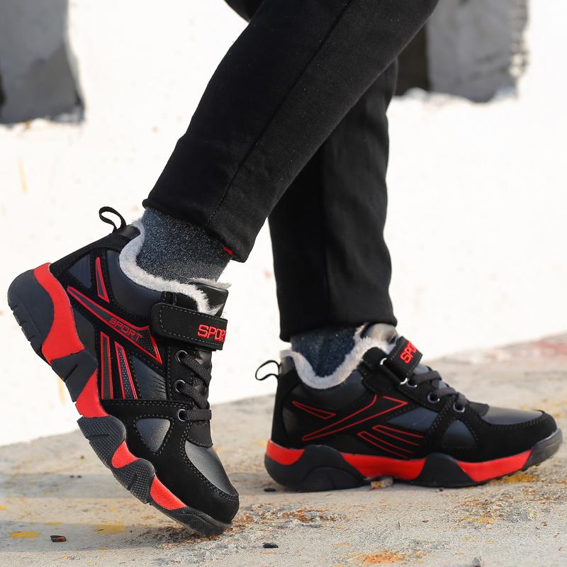 Winter Children Fashion Velvet Warm Outdoor Sports Leisure Shoes Cotton Snow Boots for Kids