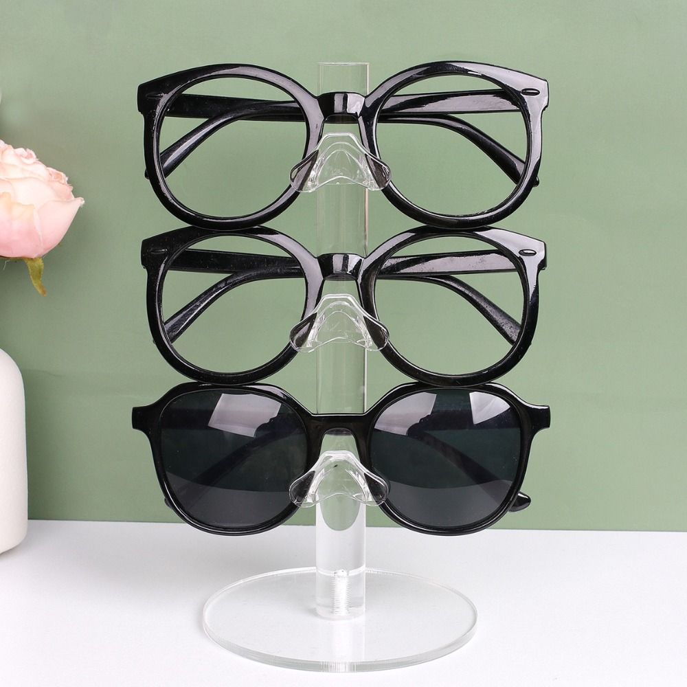 Home Decor Transparent Glasses Rack Sunglass Display Rack Glasses Holder Glasses Display Props