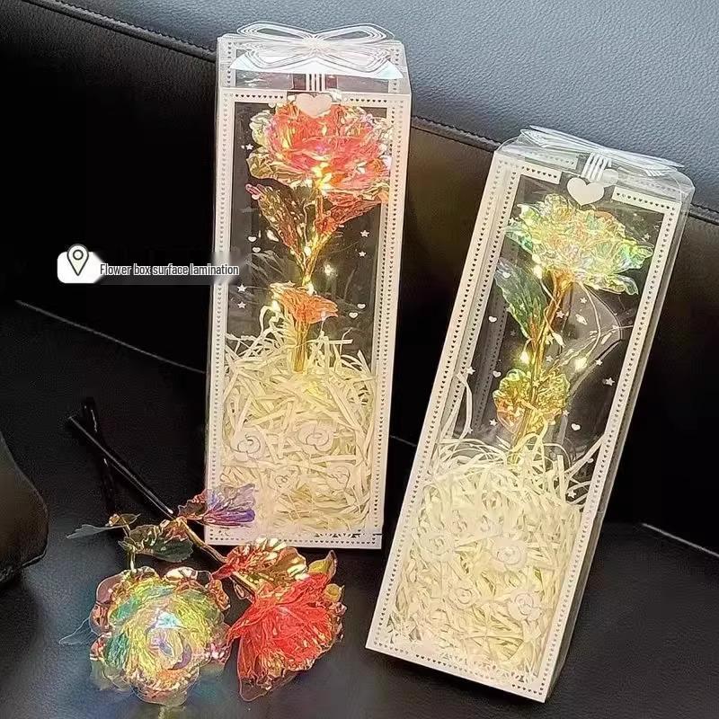 Сияющее Звездное Небо Золотая Роза: Романтический подарок на День святого Валентина для жены, девушки или дня рождения лучшей подруги