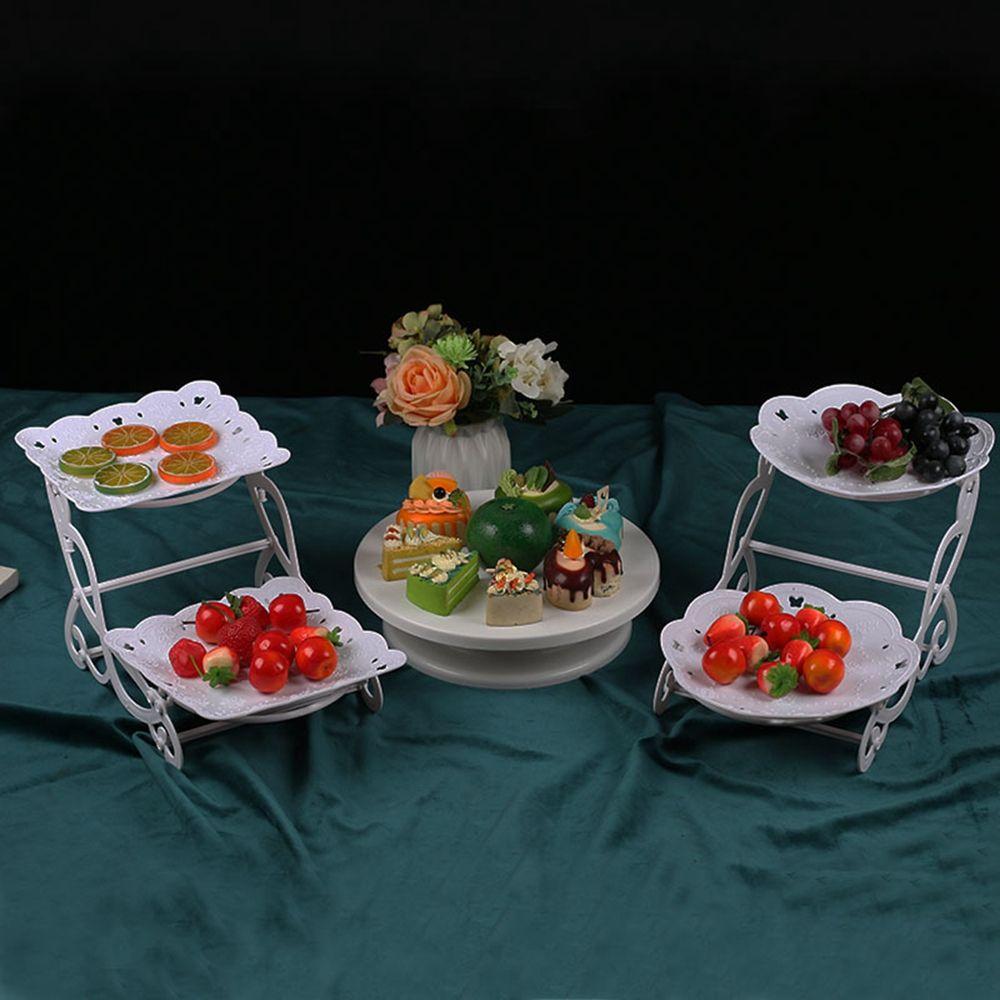 Tea Cake Decor Tableware Cake Display Plate Cupcake Storage Stand Foot Tray Dessert Exhibition Rack
