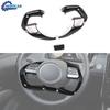 3X Декоративная накладка на рамку рулевого колеса из углеродного волокна для Hyundai Santa Cruz 22+