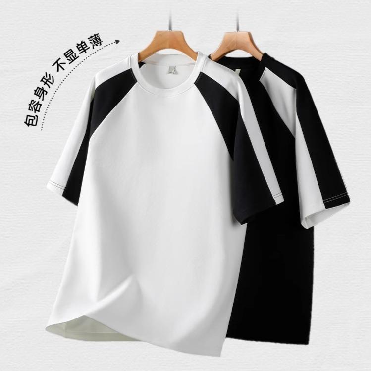 HIPANDA Motorcycle Trend Cool Men's American Casual Short-sleeved T-shirt Loose Round Neck Top