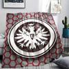 1PC Frankfurt Football Print Flannel Blanket, High quality All Seasons, Home Decor, Warmth and Comfort, Perfect for Christmas Gifts