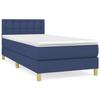 3140919 vidaXL Divan Bed with Mattress Blue 100x200 Cm Fabric