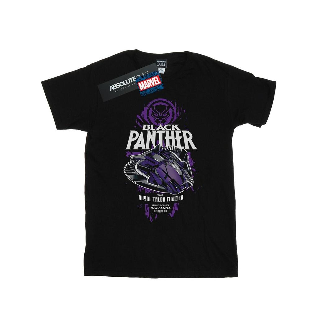 Marvel Mens Black Panther Talon Fighter Badge T-Shirt