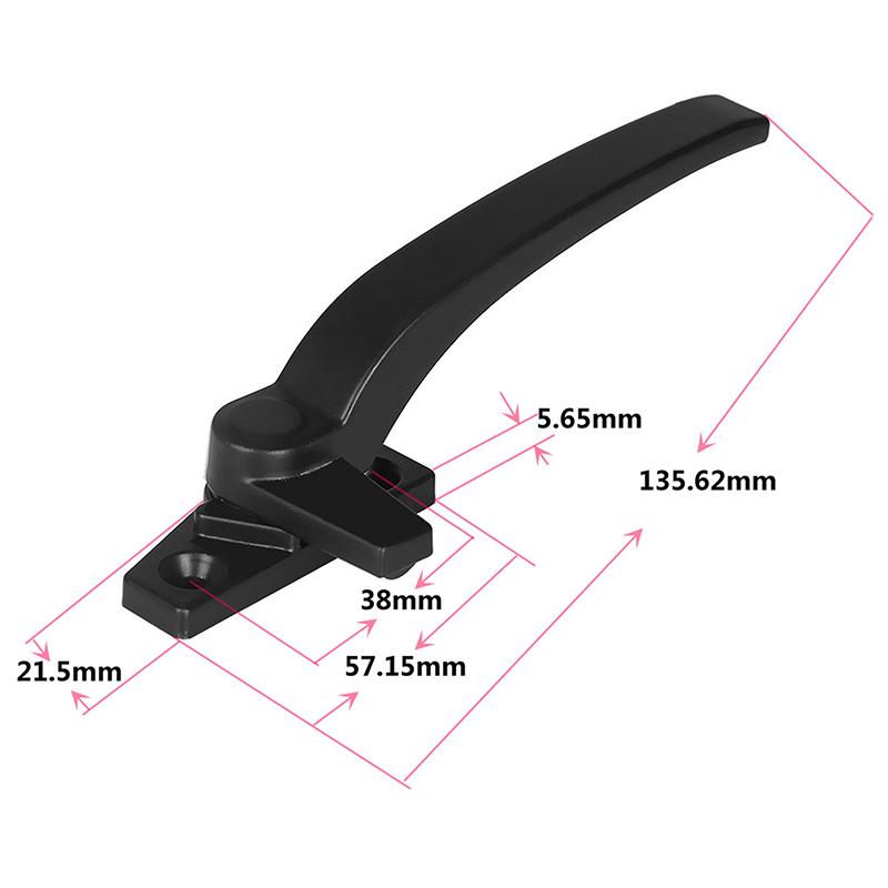 Ручка для поворотно-откидной двери и окна, тип 50, утолщенная ручка из алюминиевого сплава, цельная оконная ручка, 7-образная