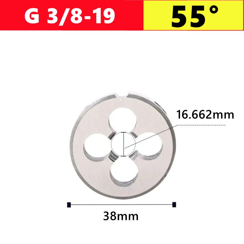 Метчик G NPT 55 °/60 ° для трубной резьбы 1/8 1/4 3/8 1/2 3/4 1 дюйм 2 дюйма, используется как инструмент для нарезания наружной резьбы водопроводных труб