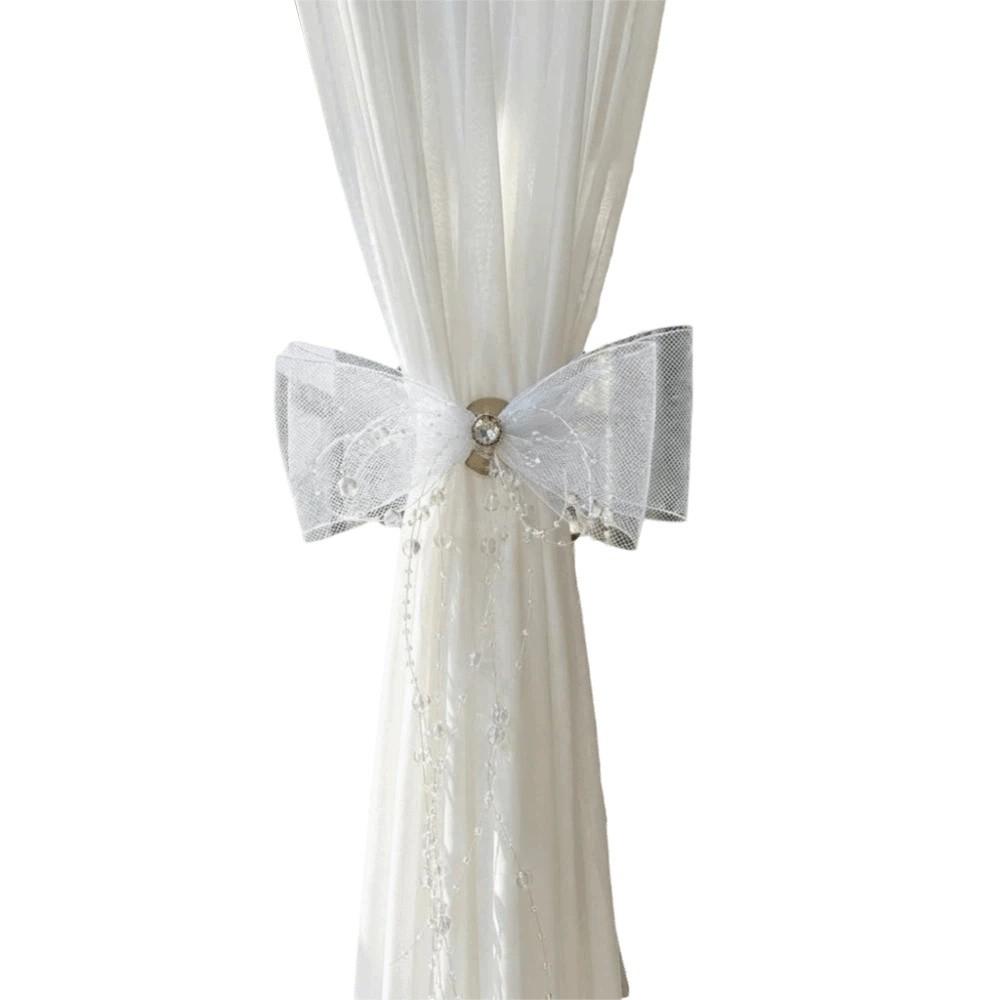 Romantic Bowknot Curtain Buckle Princess Style Curtain Holders Lace Curtain Tiebacks Living Room