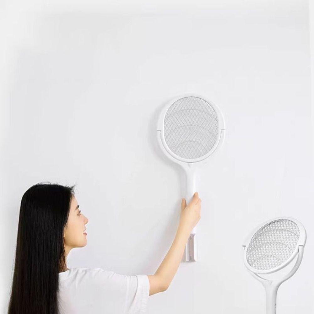 Rotating Head Fly Swatter Rechargeable Mosquito Zapper Electric Mosquito Swatter  Summer