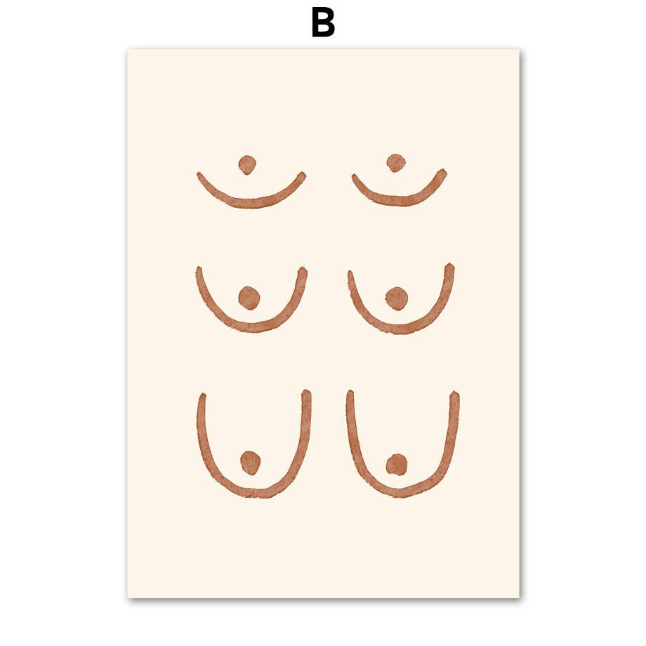 Boho Lines Sun Girl Vase Leaf Rainbow Geometry Wall Art Canvas Painting Nordic Posters And Prints Pictures For Living Room Decor