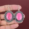 Серьги из тулита, серебряные серьги ручной работы, серьги из настоящего драгоценного камня, серьги из тулита, дизайнерские подарки на годовщину