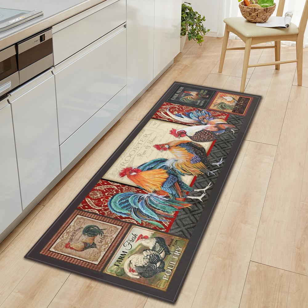 Коврик для пола на кухне, коврик для входа в ванную комнату, декор гостиной, длинный ковер для спальни, коридора, балконной двери, нескользящий коврик для ног