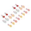 20pcs Pet Hair Clip Flower Shape Resin Lovely Sweet Cute Pet Grooming Hairpin for Small and Medium Pets