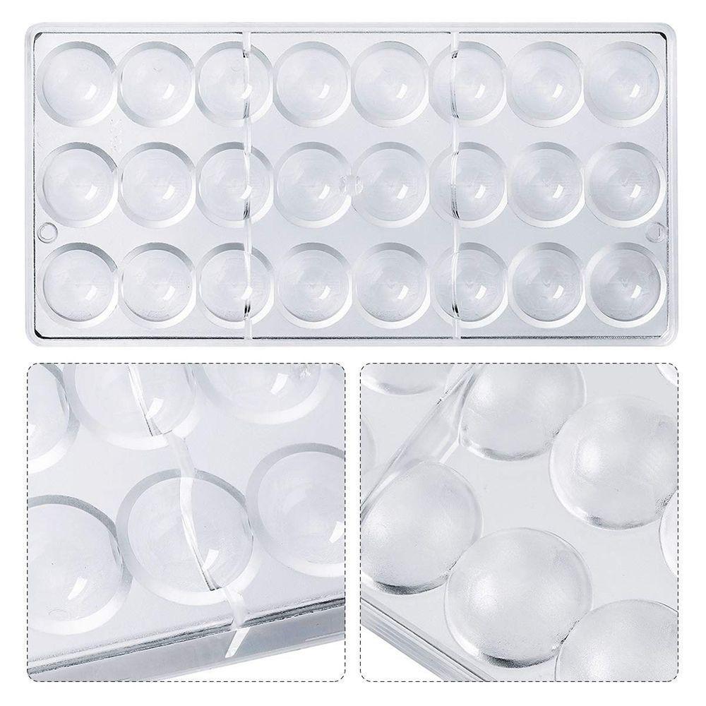 Прозрачная форма на 24 полусферы для мастики, DIY, кондитерская, твердый шоколад, торт, мусс, инструмент для выпечки