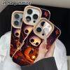 Phone Case: 2D flat lambskin suitable for iPhone 18 17 16 15 14 13 Pro cases, starry crescent night, Christmas and Halloween gifts