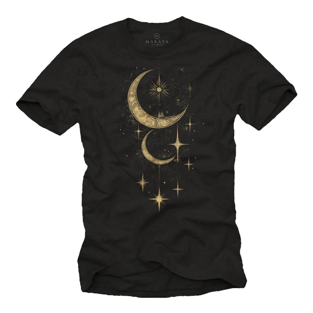 Mens T-Shirt - Astronomy & Astrology Design - Moon & Stars Theme for Men-
