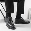 Fashion Brand Mens Brogues Dress Shoes Flat Party Office Business Shoes Male Footwear Black Brown Grey D620