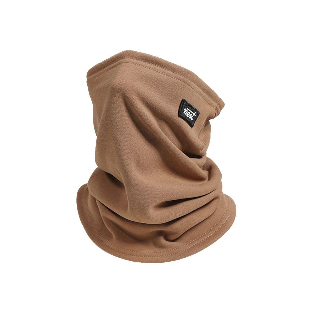 Solid Color Neck Gaiter Fleece Half Face Mask Fashion Ski Tube Scarf Men & Women