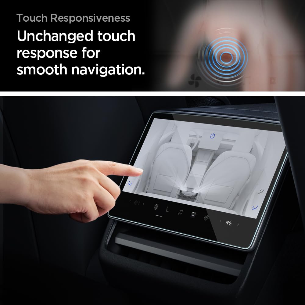 Spigen Защитная пленка для стекла для Tesla Model 3 (24) tRSlim 8" с набором пасты Анти