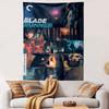 Культовый Постер-Гобелен Blade Runner, Научно-фантастическое Искусство Нуар с Харрисоном Фордом, Винтажный Кино-Декор Стены для Спальни Мужской Комнаты