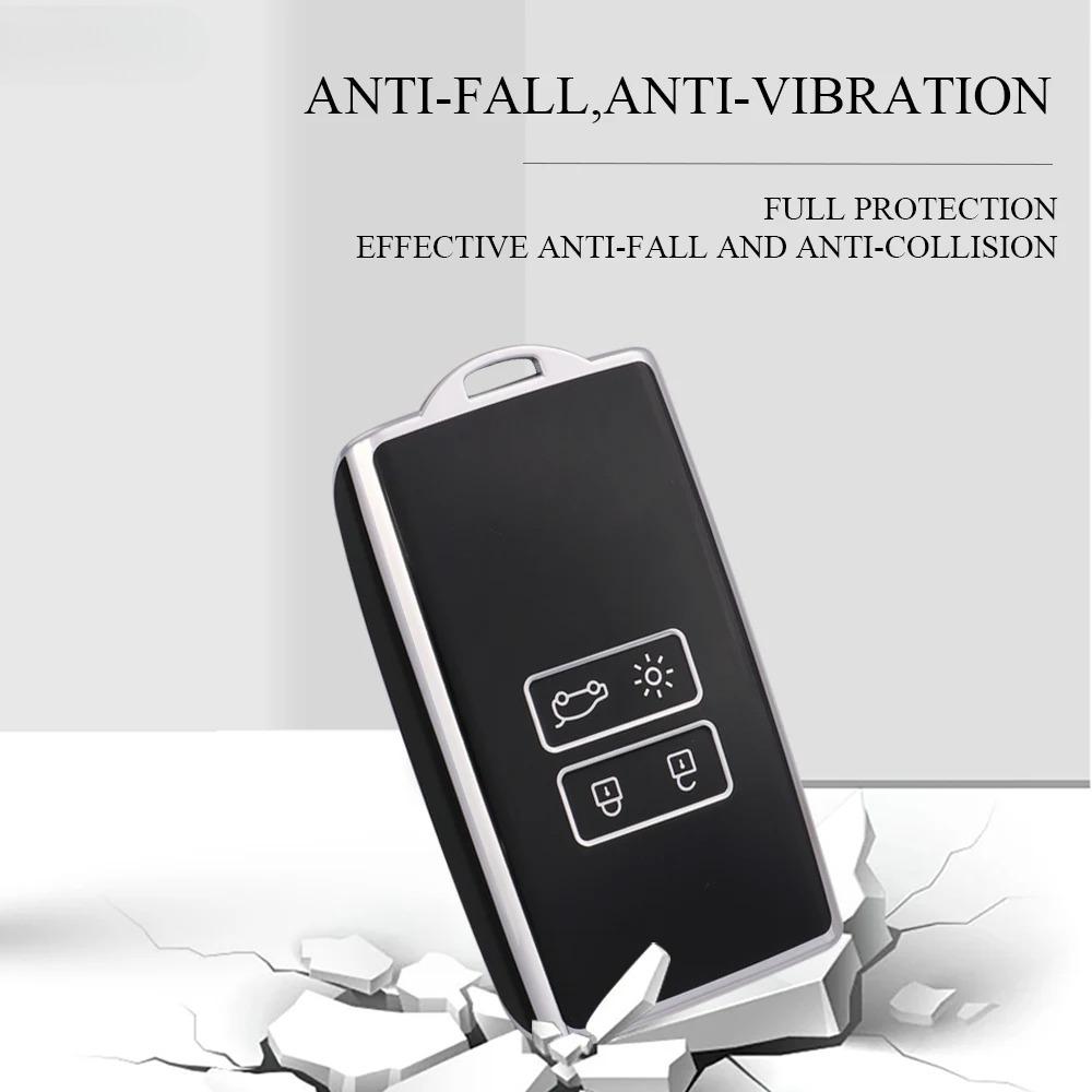 TPU Car Remote Key Case Cover Shell for Renault Koleos Captur Megane Clio Scenic Talisman Arkana for Dacia Sandero Card Fob