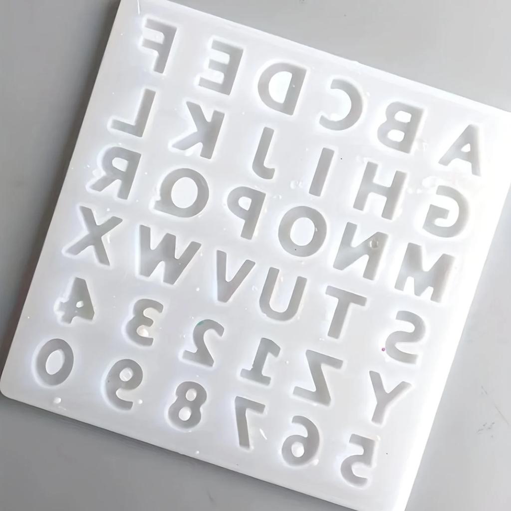 1pc-26 Capital Letters Resin Silicone Mold Letter Epoxy Mold DIY Jewelry Making Accessories Digital Keychain Mold
