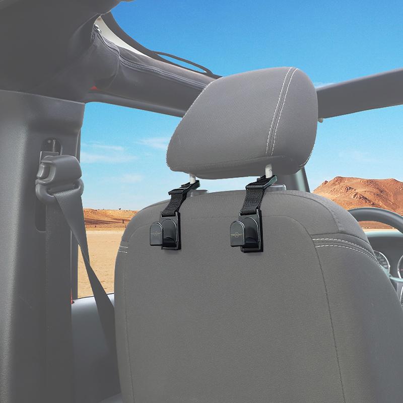 Крючок на подголовник Передний Задний Спинка сиденья Дуга безопасности Ручки-поручни Комплект, Крепление на подголовник, Автомобильные аксессуары для интерьера Универсальный для внедорожника грузовика
