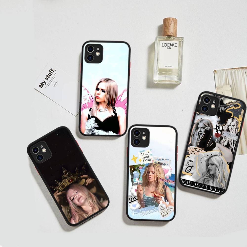Avril Ramona Lavigne Phone Case For IPhone 16e 16 15 14 13 12 11 Pro Max X XS Max Plus Matte Clear