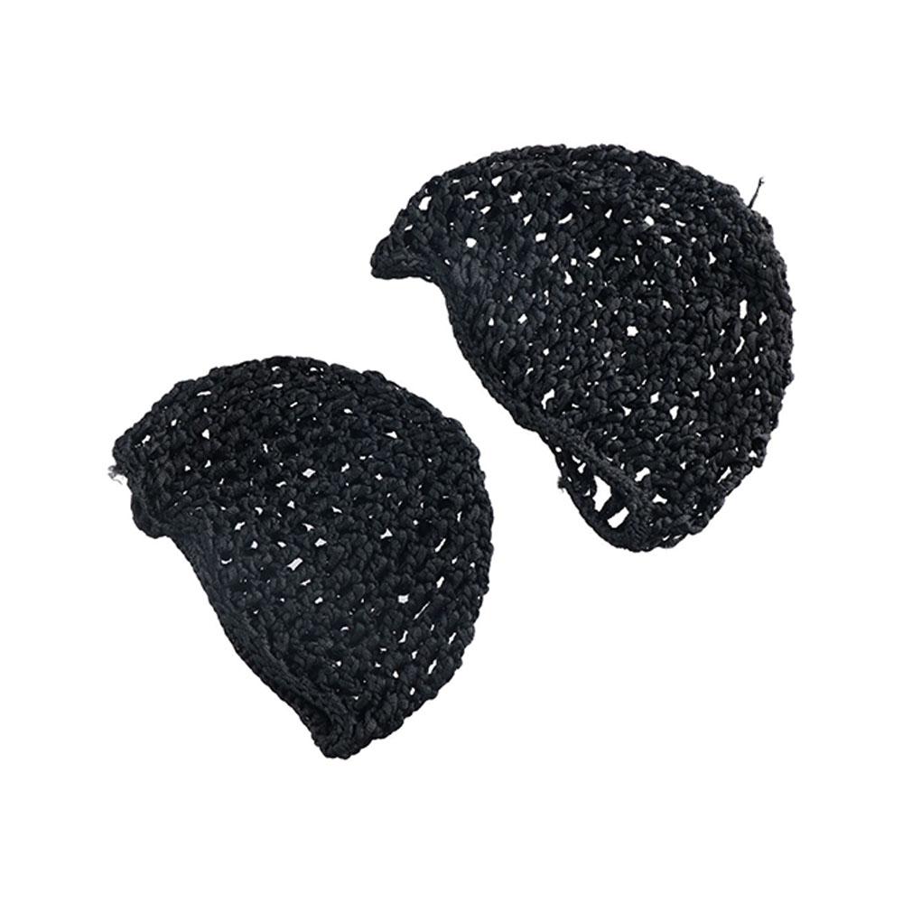 Спящая вязаная крючком сетка для волос снуд ночная повязка тюрбан черные шапочки для парика сетка для волос