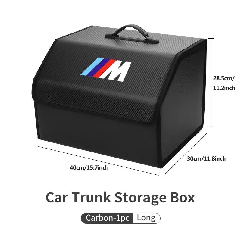 XJBN1 Car Sticker New For BMW Car Trunk Organizer Box Tailbox Stowing Tidying Storage Bag Accessories For BMW E70 E91 E30 G30 E53 M3 M