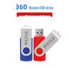 Металлический USB-накопитель с поворотным механизмом с индивидуальной гравировкой - Варианты 8 ГБ и 32 ГБ - Идеально для высокоскоростных креативных рекламных подарков