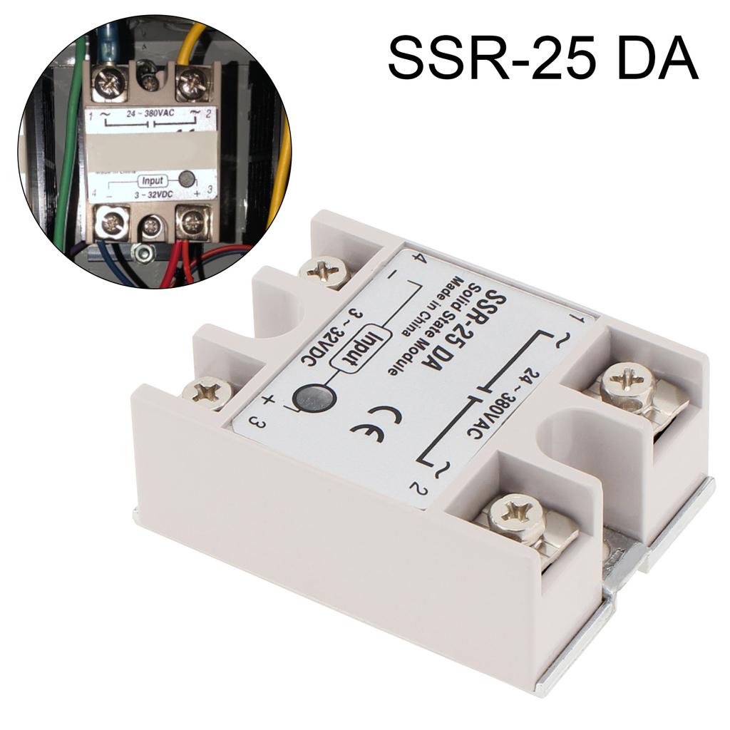 1 шт. SSR-25 DA/SSR-40 DA DC 3-32 В переменного тока 24-380 В твердотельное реле